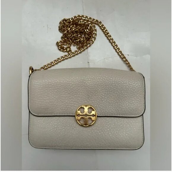 Tory Burch Leather Small Chain Strap Crossbody Shoulder Bag